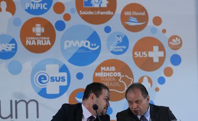 Brasília - O ministro da Saúde, Ricardo Barros, participa do encerramento do 7º Fórum Nacional de Gestão da Atenção Básica (José Cruz/Agência Brasil)