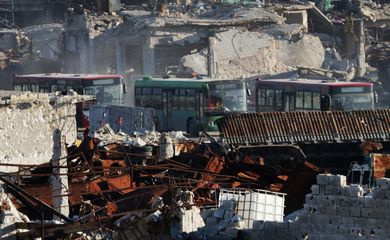 Alepo - Evacuação de Aleppo é suspensa (George Oirfarlian/AFP)
