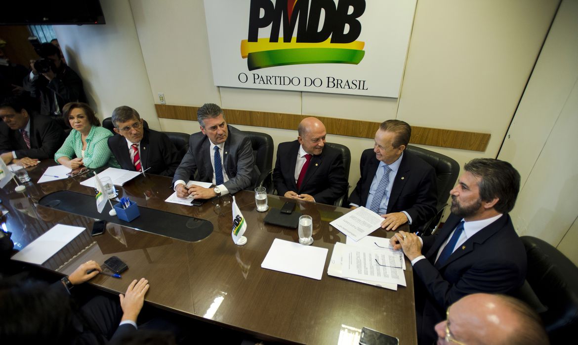 Brasília - A Comissão Executiva Nacional do PMDB se reúne, na Câmara dos Deputados (Marcelo Camargo/Agência Brasil)