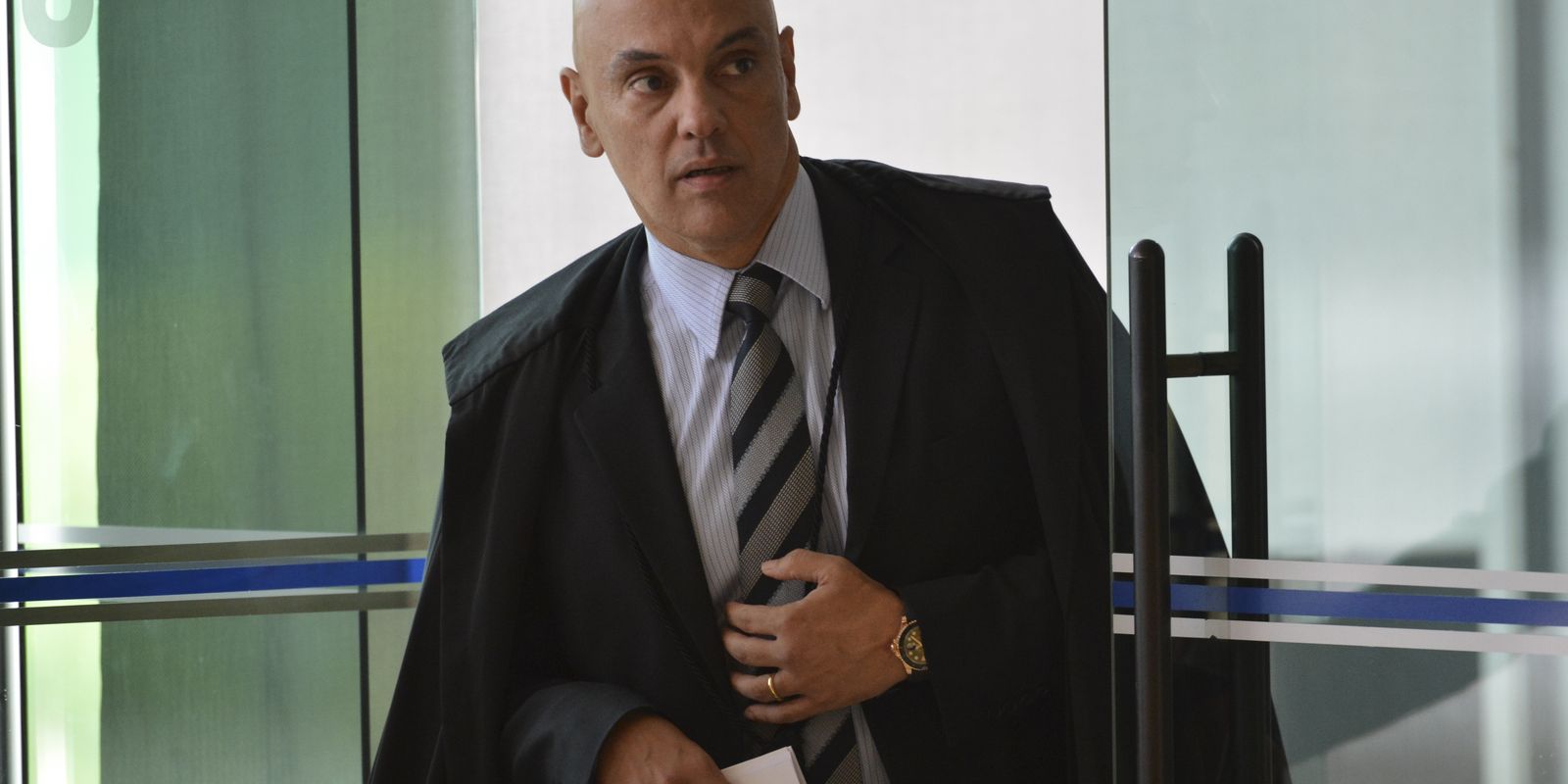 O ministro Alexandre de Moraes, durante abertura do terceiro dia de julgamento, sobre a validade da prisão em segunda instância no Supremo Tribunal Federal (STF)