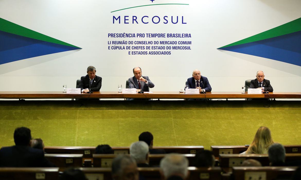Brasília - Chanceleres do Mercosul fazem declaração à imprensa após 51ª Reunião do Conselho do Mercado Comum do Mercosul (Marcelo Camargo/Agência Brasil)