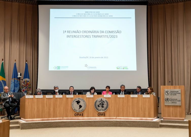  primeira reunião ordinária da Comissão Intergestores Tripartite, na Organização Pan-Americana de Saúde (Opas)