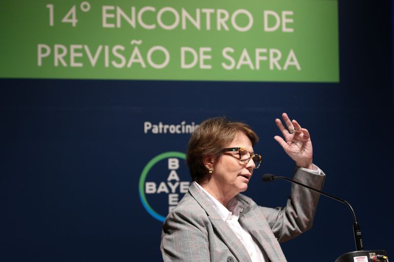 A ministra da Agricultura, Pecuária e Abastecimento, Tereza Cristina, participa do o 14º Encontro de Previsão de Safra
