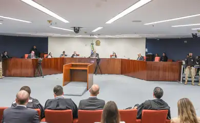 Brasília (DF), 25/02/2026 – Plenário da primeira turma durante segundo dia do julgamento no STF dos mandantes do assassinato da ex-vereadora, Marielle Franco. Foto: Valter Campanato/Agência Brasil
