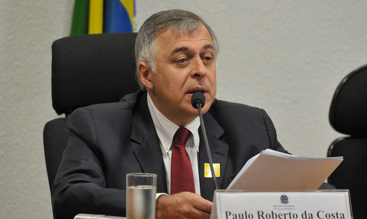 O ex-diretor de Abastecimento da Petrobras Paulo Roberto da Costa depõe na CPI da Petrobras no Senado (Antonio Cruz/Agência Brasil)