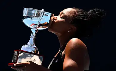 Austrália, 25/01/2025 - Tenista Vitória Miranda fatura o título de simples do Australian Open Junior de Tênis. Foto: CBT/Divulgação