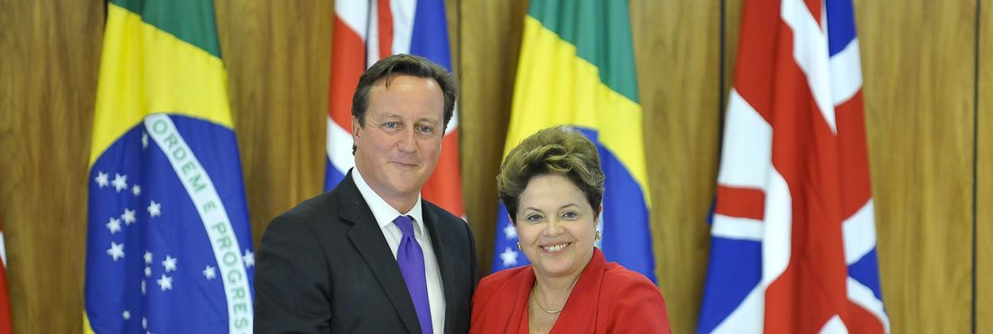 Primeiro-ministro britânico, David Cameron, se reuniu com a presidenta Dilma Rousseff em visita ao Brasil