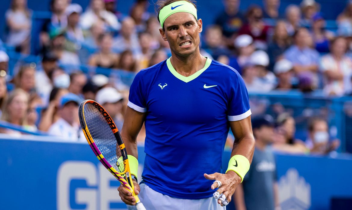 Rafael Nadal durante partida em Washington - tênis - tenista