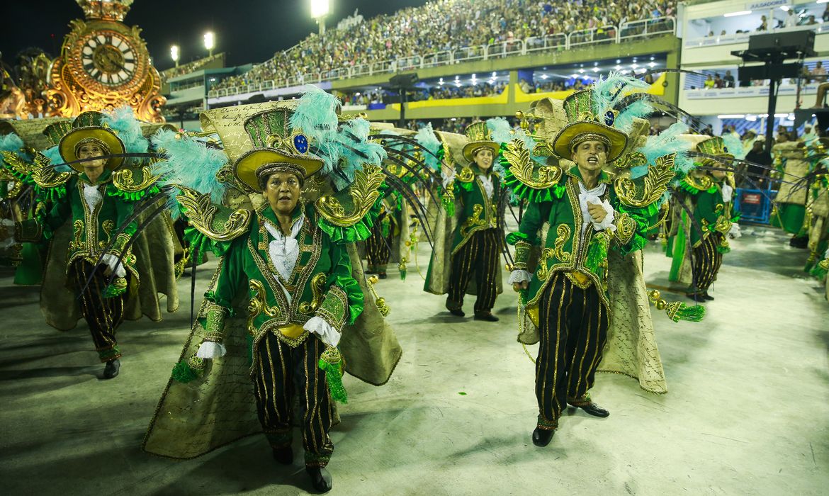 Desfile Unidos de Vila Isabel, terceiro lugar no carnaval do Rio de Janeiro. 