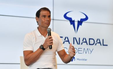 Rafael Nadal concede entrevista coletiva em Mallorca