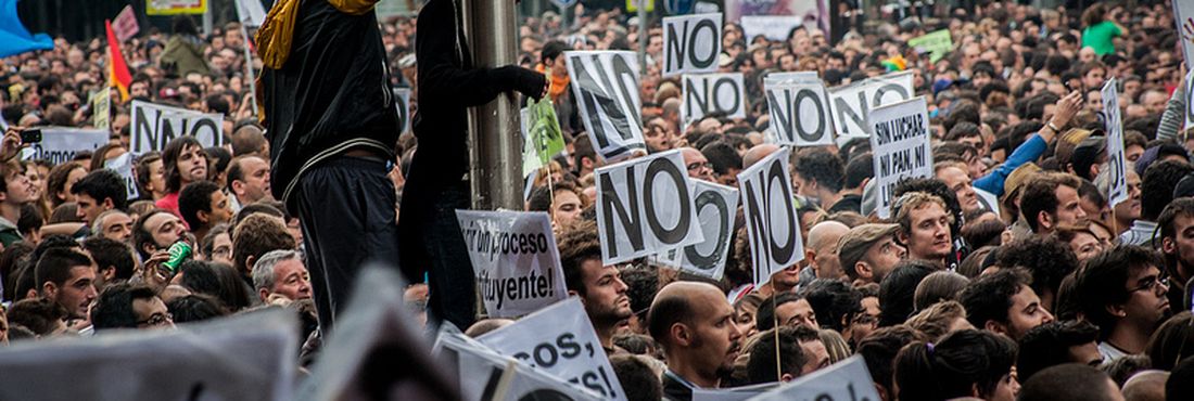 Milhares vão às ruas na Espanha em protesto do 25s