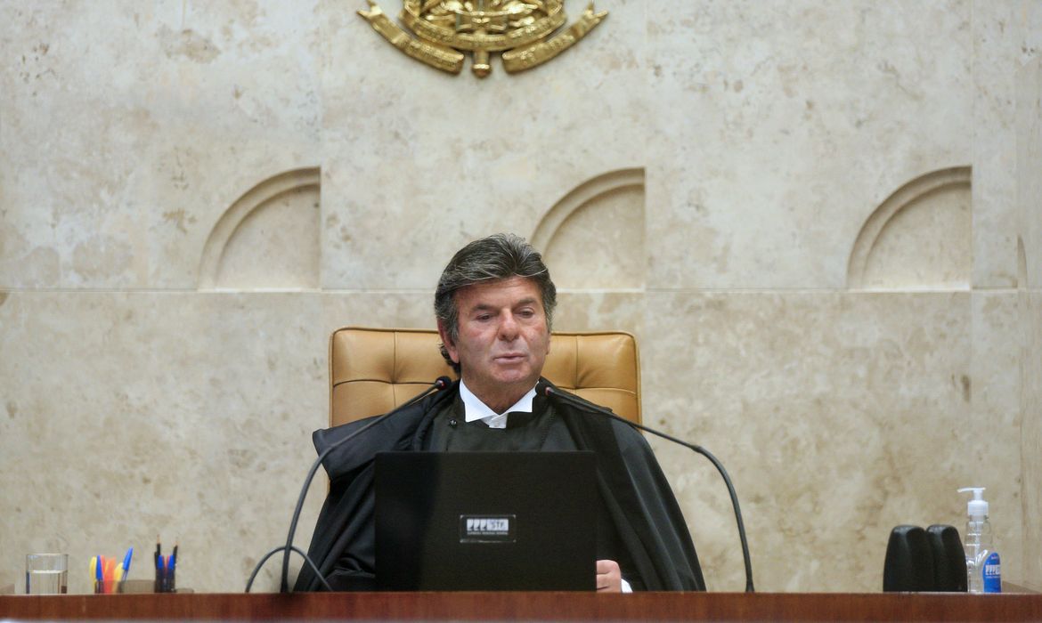 Presidente do Supremo Tribunal Federal, ministro Luiz Fux, abre Ano Judiciário de 2022 com sessão plenária virtual .

 

Crédito para a Foto: Rosinei Coutinho/SCO/STF