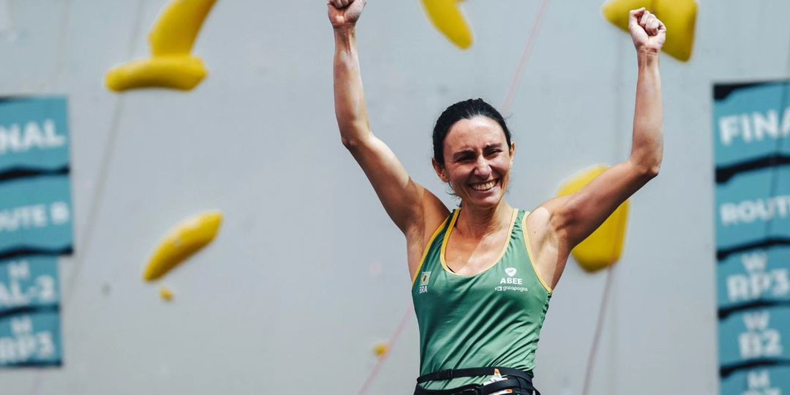 Marina Dias wins an unprecedented gold for Brazil at the World Paraclimbing Championships