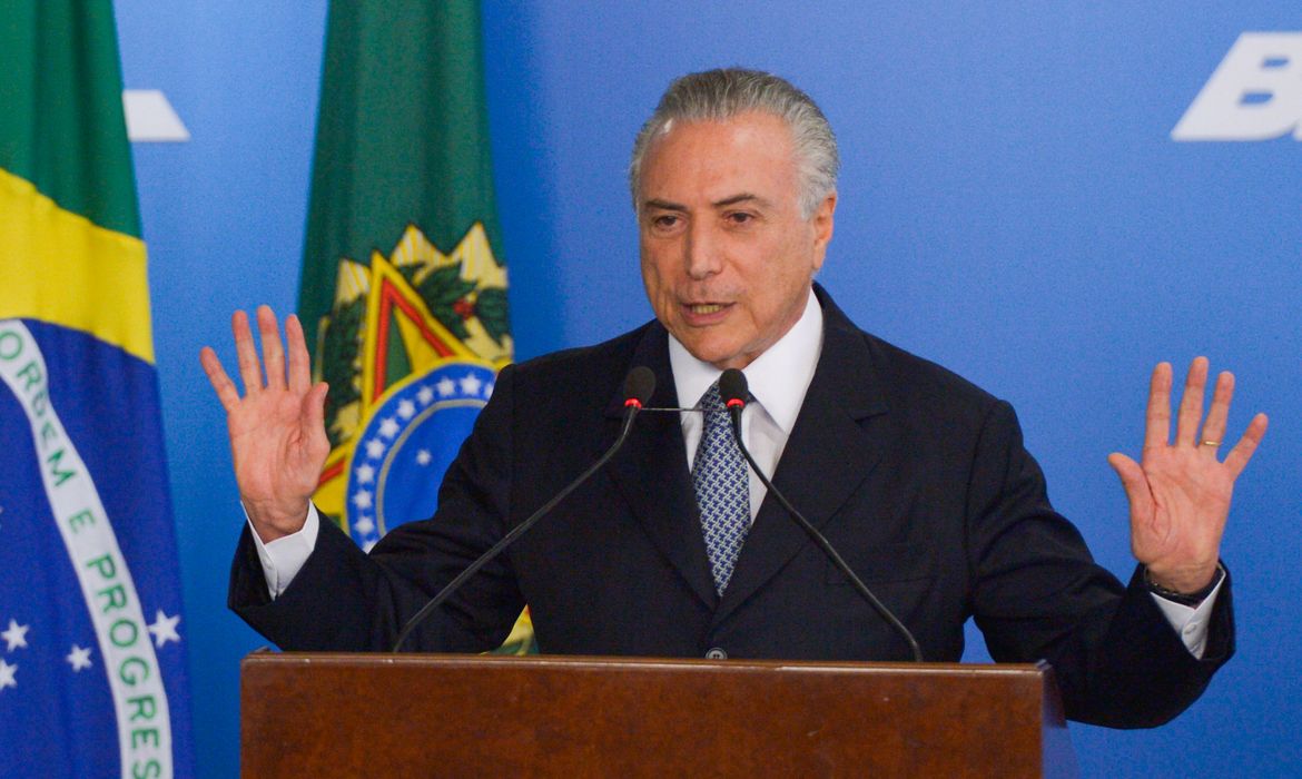 Brasília - O presidente interino Michel Temer se reúne com empresários de vários setores produtivos, no Palácio do Planalto (José Cruz/Agência Brasil)