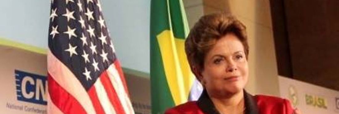 Dilma e estados unidos bandeira