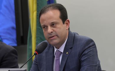 Instalação da comissão especial que analisará a PEC que reduz a maioridade penal de 18 para 16 anos. Na foto: O presidente ,dep. André Moura (Wilson Dias/Agência Brasil)
