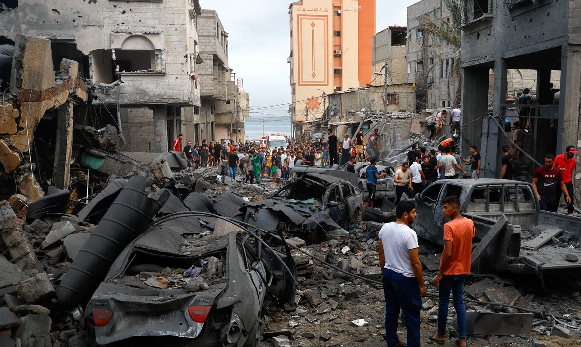 Aftermath of Israeli strikes in Gaza