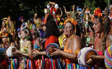 Rio de Janeiro (RJ) 10/02/2024 – Apresentação de carnaval do bloco da Terreirada Cearense, na Quinta da Boa Vista. Foto: Fernando Frazão/Agência Brasil