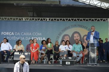 Tomaz Silva/Agência Brasil Rio de Janeiro (RJ), 10/03/2023 – O presidente nacional da Cufa, Preto Zezé durante lançamento do programa Mulheres de Favela, no Complexo da Penha, na zona norte da capital fluminense. Foto: Tomaz Silva/Agência Brasil