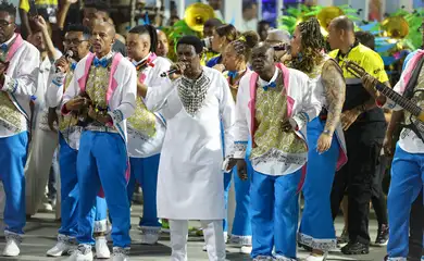 Rio de Janeiro (RJ), 03/03/2025 – Beija-Flor de Nilópolis desfila no segundo dia de carnaval do grupo Especial na Marquês de Sapucaí, na região central do Rio de Janeiro. Foto: Tomaz Silva/Agência Brasil
