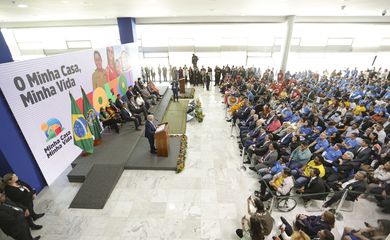 Brasília (DF), 13/07/2023 - O presidente Luiz Inácio Lula da Silva participa de cerimônia de assinatura do projeto de lei que cria o novo programa Minha Casa, Minha Vida. Foto: Marcelo Camargo/Agência Brasil