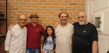 Tim Rescala, Luis Barbieri, Maria Vitória, Claudio Mendes e Lionel Fischer 