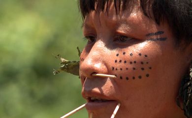 Brasília (DF - Caminhos da Reportagem Yanomami - o direito de existir - Detalhe de indígena yanomami. - Foto: TV Brasil/Divulgação