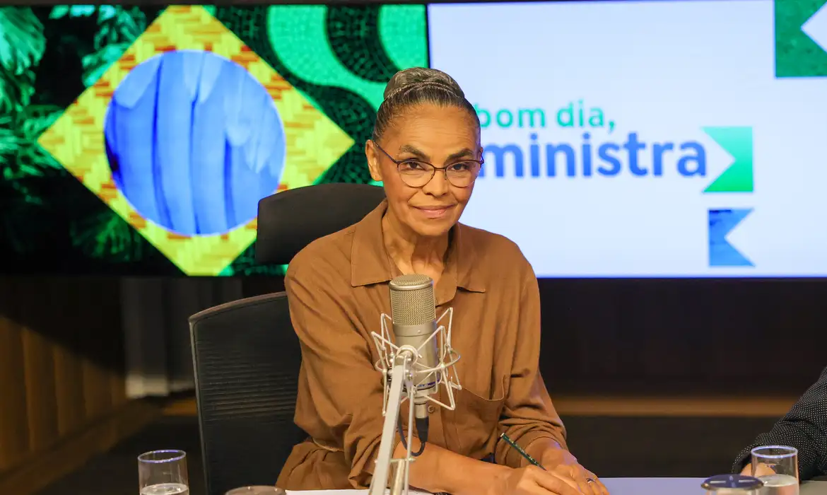 Brasília (DF) 19/03/2025 A ministra do Meio Ambiente e Mudança do Clima, Marina Silva, participa do programa Bom Dia, Ministra Foto: Fabio Rodrigues-Pozzebom/ Agência Brasil