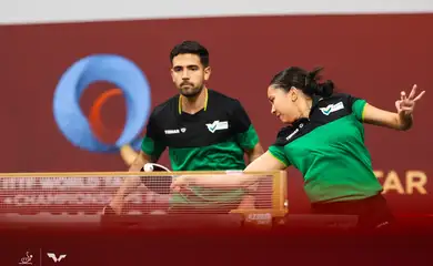 Guilherme Teodoro e Giulia Takahashi avançam às oitavas se duplas do Mundial de tênis de mesa - em 19/05/2025