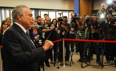 Porto Alegre - O presidente Michel Temer durante declaração à imprensa (Beto Barata/PR)