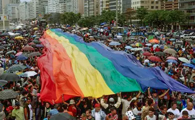 Rio de Janeiro (RJ) 27/06/2024 -  Orgulho LGBT
Foto: Acervo Grupo Arco-Íris/Divulgação