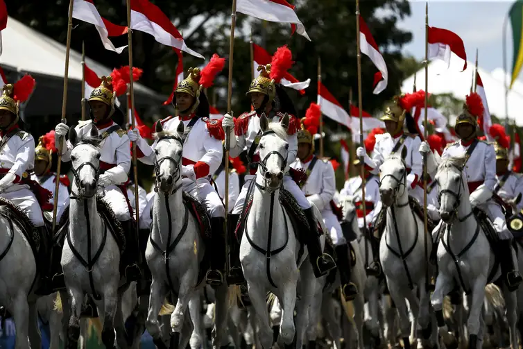 O 1º Regimento de Cavalaria de Guardas (1º RCG), oficialmente denominado como Dragões da Independência participa do desfile cívico-militar de 07 de setembro na Esplanada dos Ministérios.