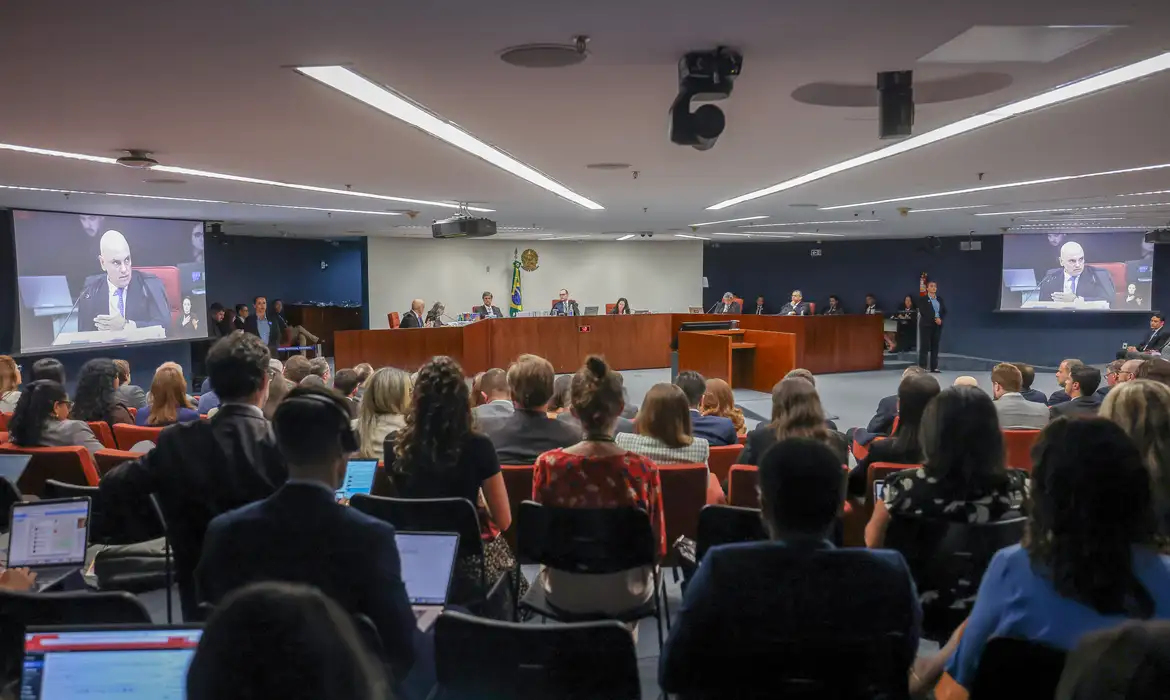 Brasília (DF) 25/03/2025 - O Supremo Tribunal Federal (STF) começa a julgar, o ex-presidente Jair Bolsonaro e mais sete denunciados pela trama golpista vão se tornar réus na ação. O caso será julgado pela Primeira Turma da Corte, colegiado formado por cinco dos 11 ministros que compõem o tribunal. Foto: Antonio Augusto/STF