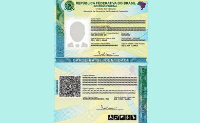 Brasília (DF) 29/07/2024 - Modelo da nova carteira de identidade.
Fonte Ministério da Justiça