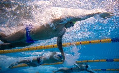 toquio2020 - brasil - treino em Tóquio - Treino da equipe de natação do Time Brasil na cidade de Sagamihara, Tóquio.