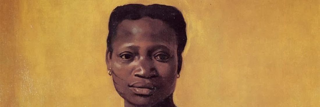 Pintura de Felix Vallotton (1911): mulher negra sentada de frente