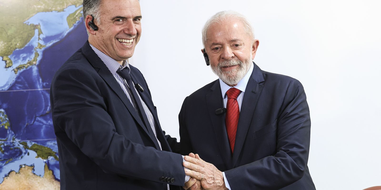 Lula recebeu hoje presidente eleito do Uruguaí no Palácio do Planalto