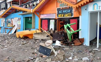 Danos em Soufriere causados por furacão Beryl 
 1/7/2024  REUTERS/Thomas Leonce.