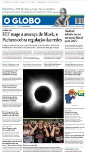 Capa do Jornal O Globo Edição 2024-04-09