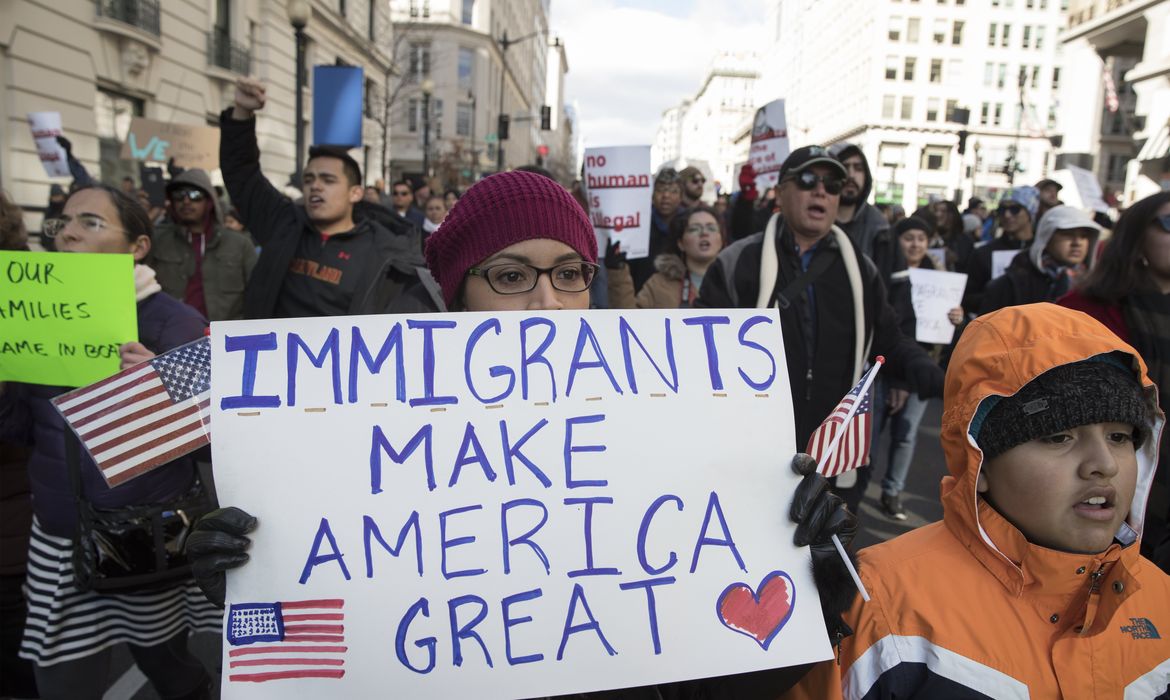 Washington – Marcha em apoio ao Dia sem Imigrantes na capital dos Estados Unidos 