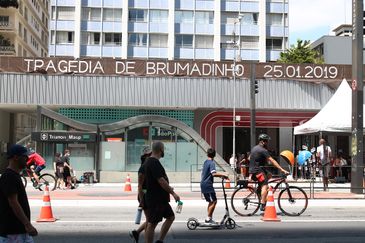 Rovena Rosa/Agência Brasil Ato por Memória e Justiça às vítimas de Brumadinho, organizado pelo Instituto Camila e Luiz Taliberti, na Avenida Paulista.