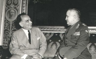 Getúlio Vargas e o general Eurico Gaspar Dutra