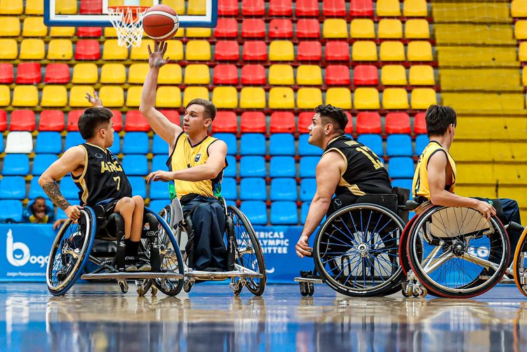 seleÃ§Ã£o brasileira - basquete em cadeira de rodas - Parapan de Jovens 2023 - 05.06.23 - Brasil x Argentina 