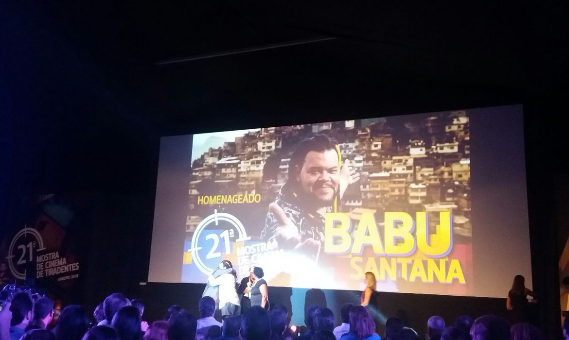 O ator Babu Santana é homenageado na Mostra de Cinema de Tiradentes - Foto Leo Rodrigues-Agência Brasil