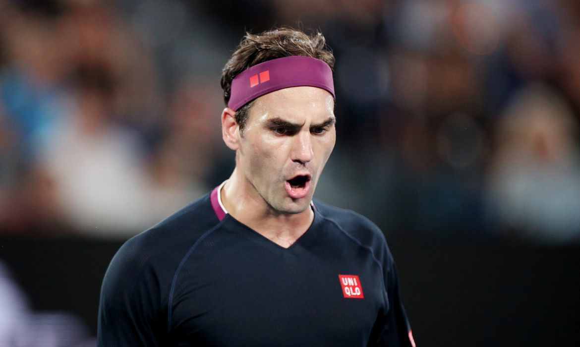 Roger Federer na semifinal do Aberto da Austrália de 2020 - tenista - suíço