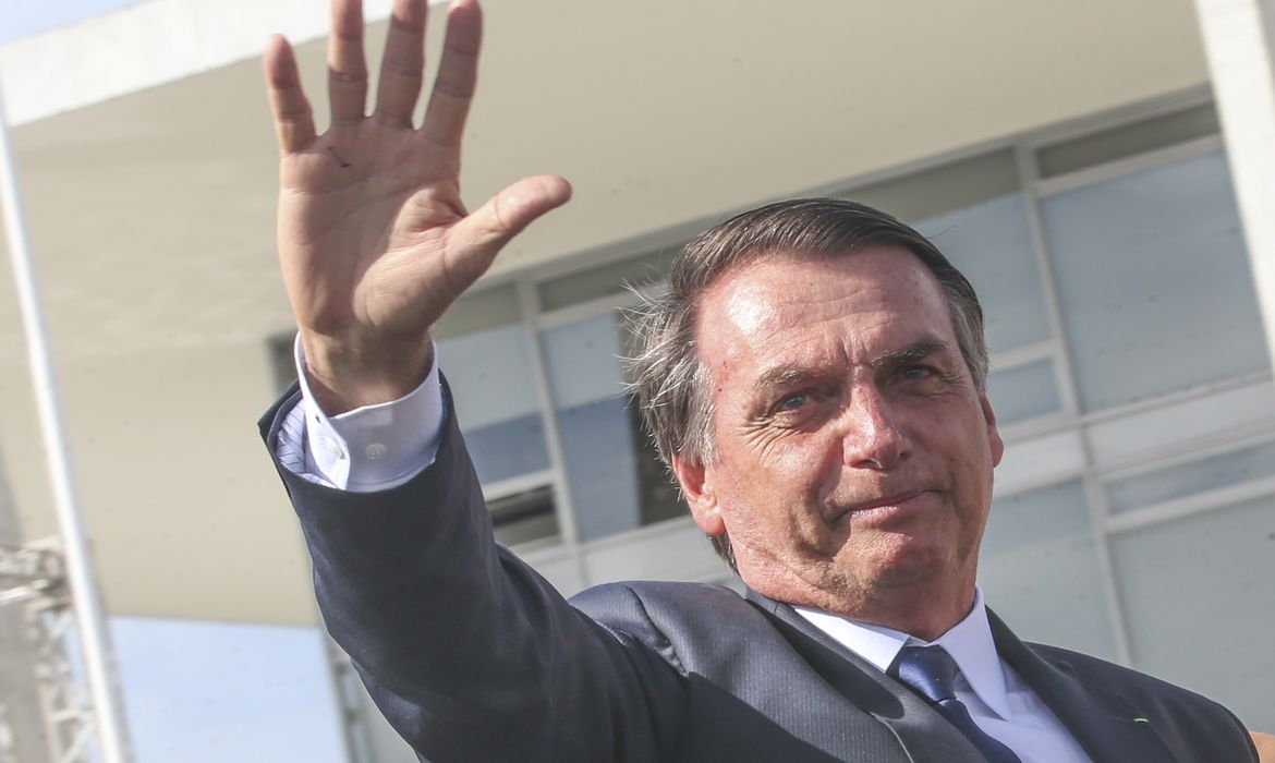 O presidente Jair Bolsonaro chega ao Palácio do Planalto para cerimônia de transmissão da Faixa Presidencial.