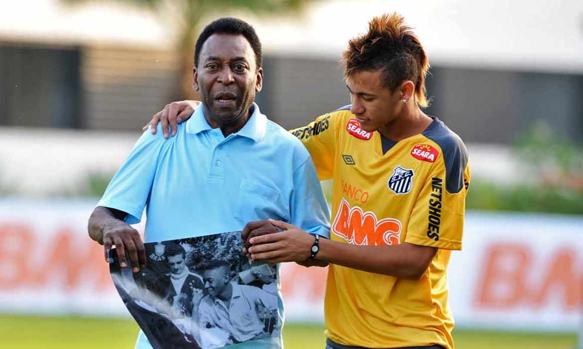 pelé, santos, neymar