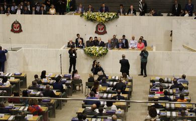 São Paulo (SP),15/03/2023 - Posse dos deputados para a 20ª legislatura da Assembleia Legislativa do Estado de São Paulo (Alesp). Foto: Fernando Frazão/Agência Brasil