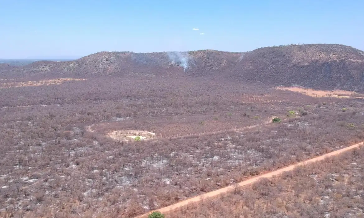 Divulgação/CBMBA Bombeiros atuam em quatro regiões atingidas por incêndios florestais