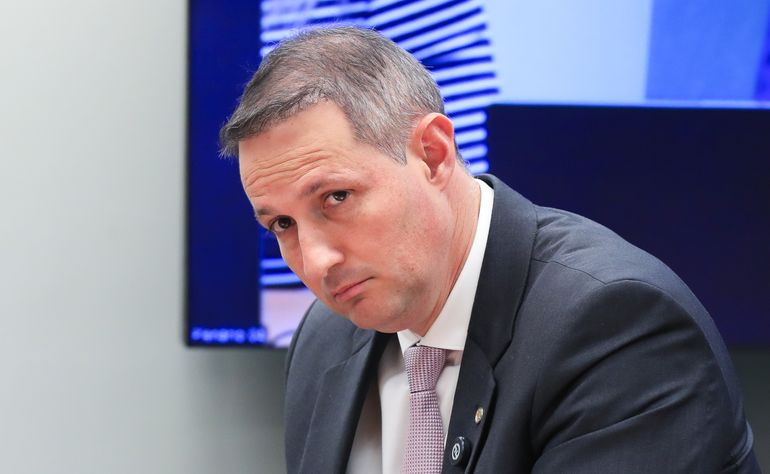 Secretário de Segurança de São Paulo, Guilherme Derrite ...